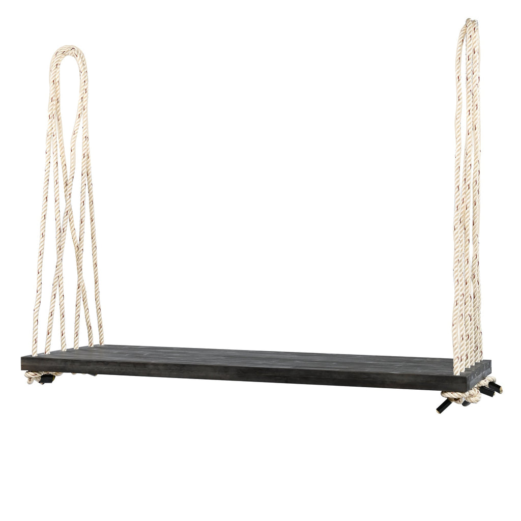 Patio Wooden Swing Chair, Hanging Porch Swing Bench with