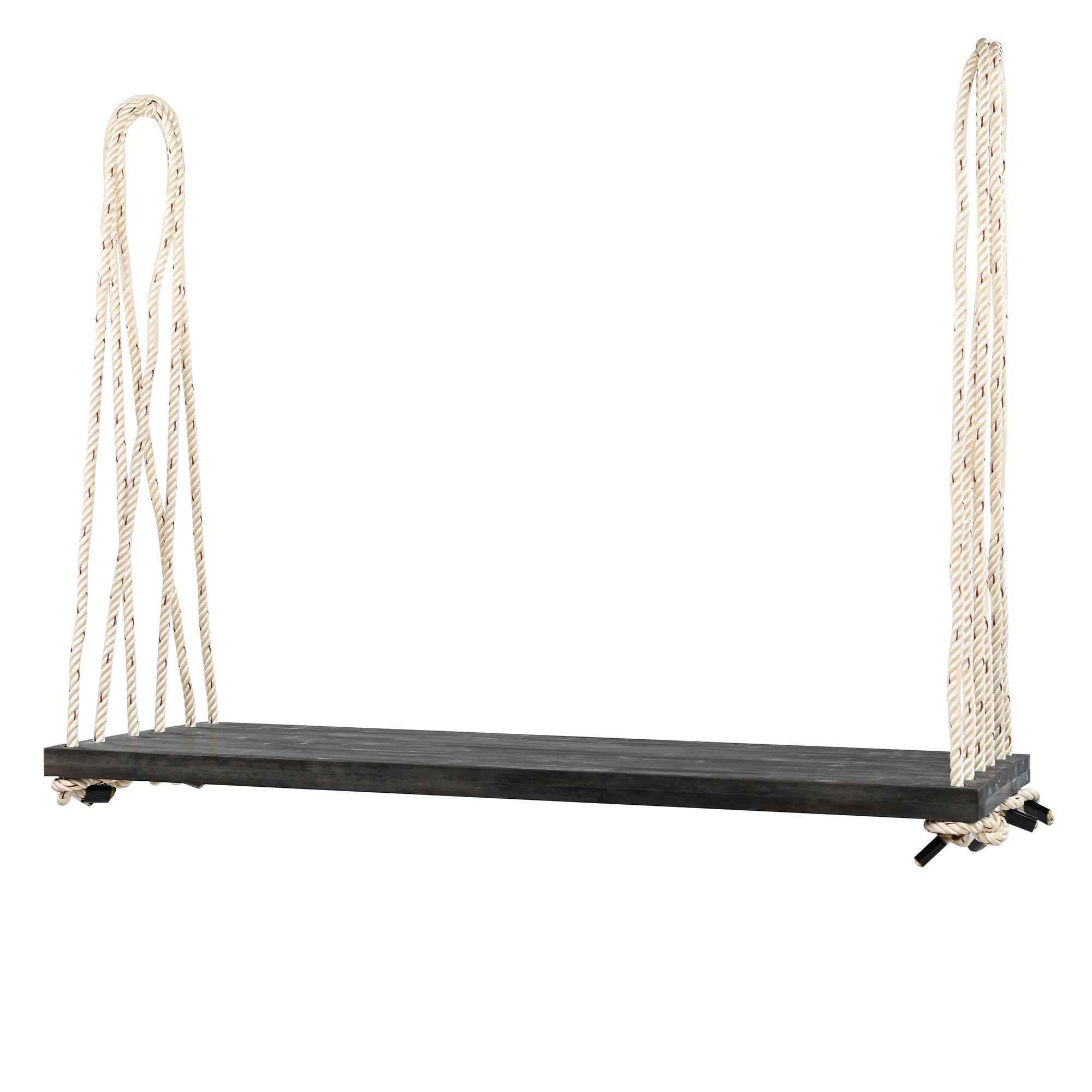 Patio Wooden Swing Chair, Hanging Porch Swing Bench with