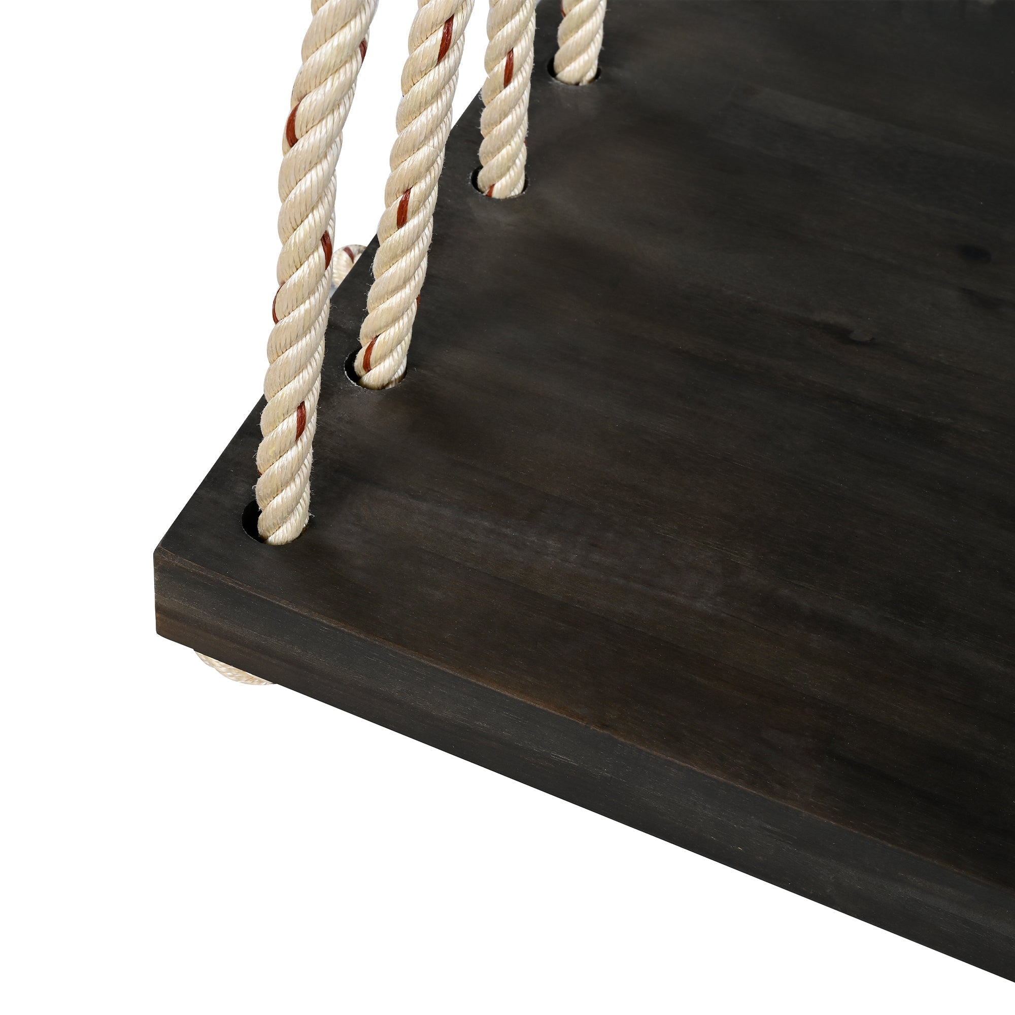 Patio Wooden Swing Chair, Hanging Porch Swing Bench with
