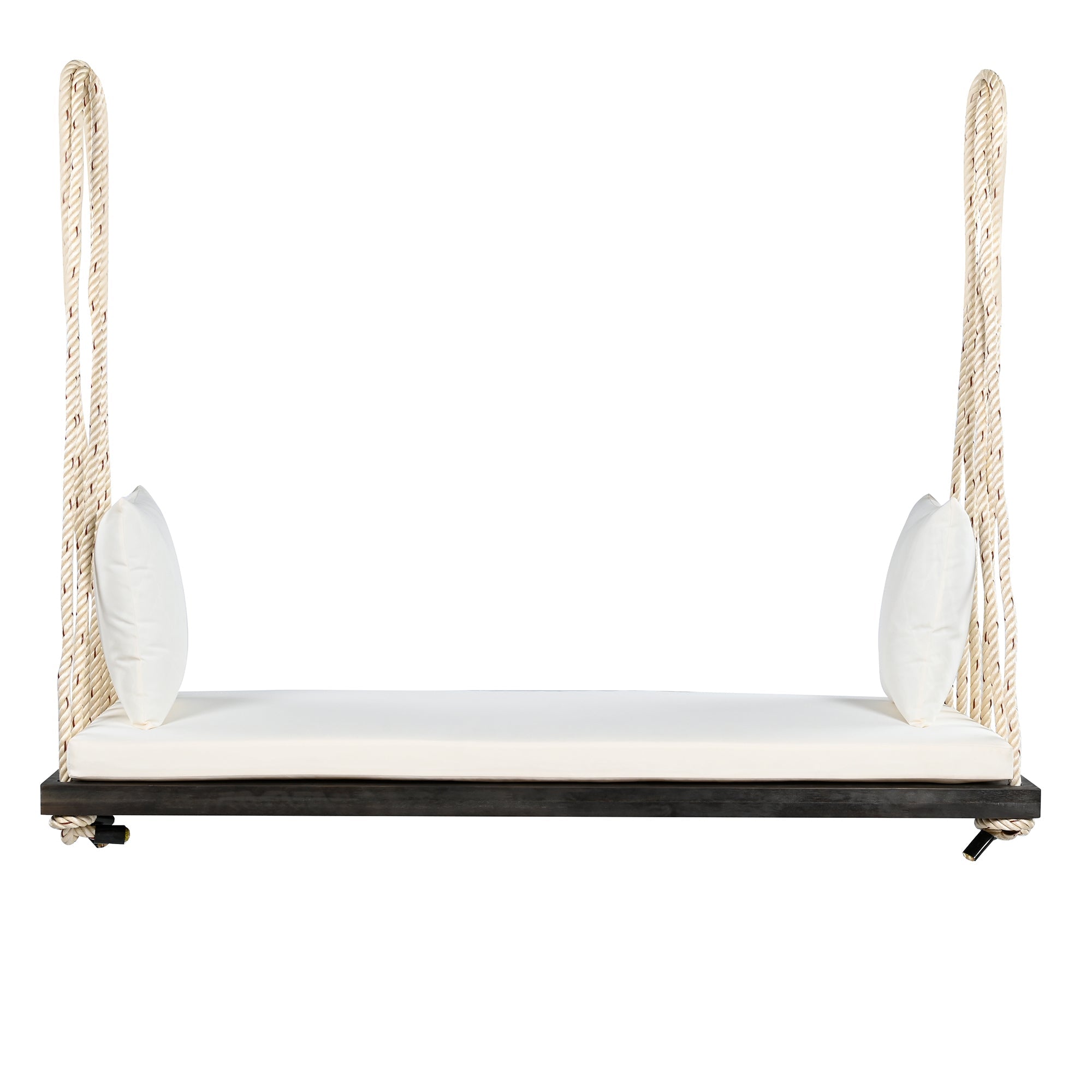 Patio Wooden Swing Chair, Hanging Porch Swing Bench with